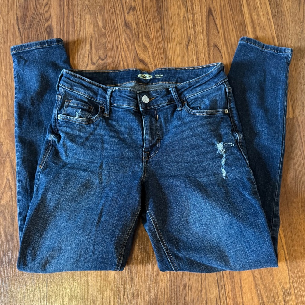 Old Navy Women's Dark Blue Skinny Jeans